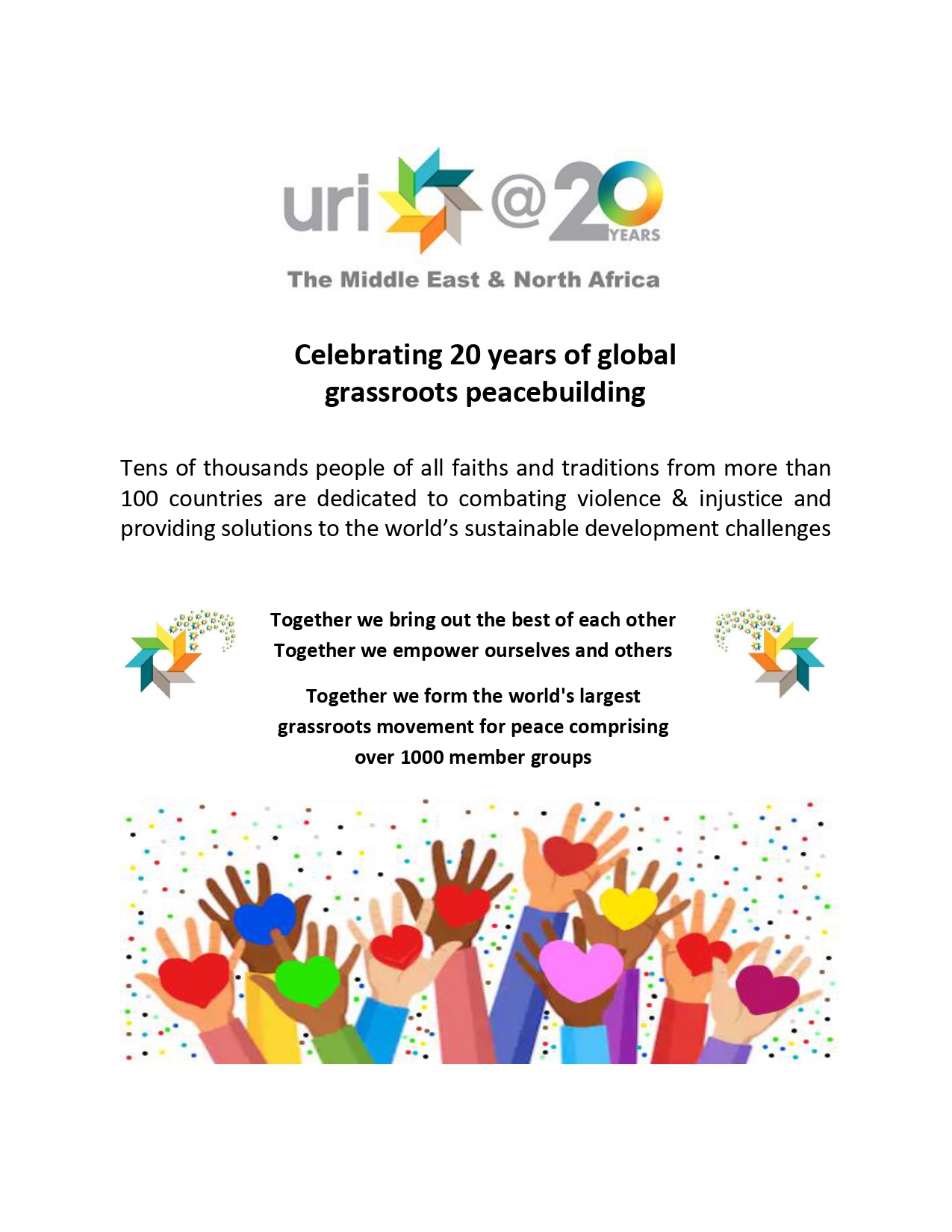URI MENA Celebrated URI 20th Anniversary
